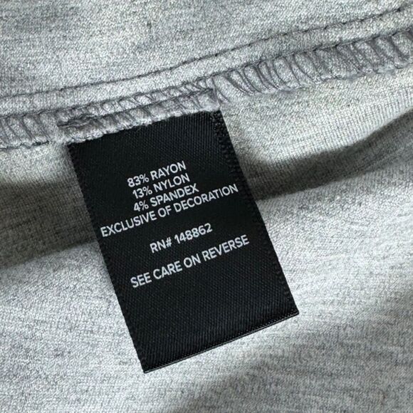 Torrid Studio Luxe Ponte Grey Plaid Lace Trim Pencil Skirt Sz 1/iX - Picture 6 of 8